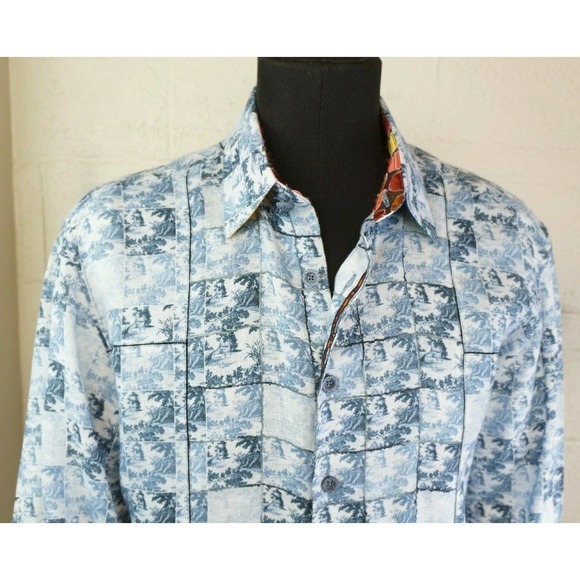 Robert Graham Limited Edition Linen Shirt - Picture 8 of 12